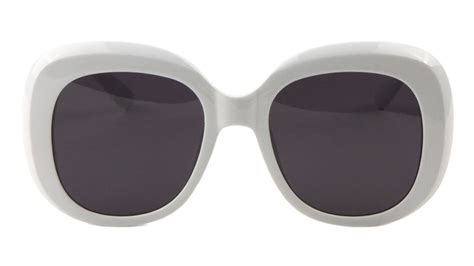 white rimmed square sunglasses